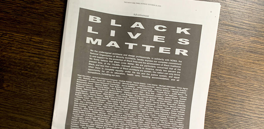 Black Lives Matter, New York Times ad
