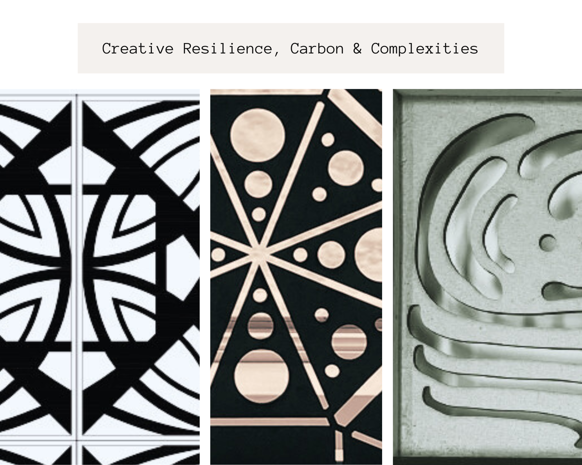 Coming Soon: Creative Resilience: Carbon + Complexity